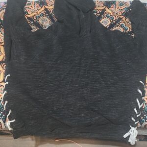 Victoria's Secret Black Sweater with White Accents